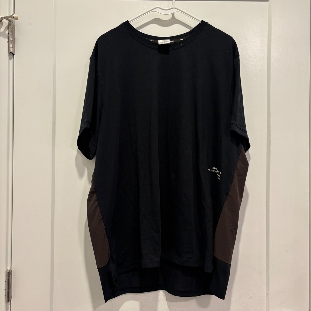 Nike Dri-FIT Shirt Mens XL Black Short Sleeve Performance Training Tee Swoosh